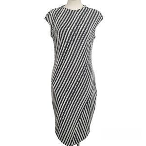 Meru Merus Houston Designer midi striped dress